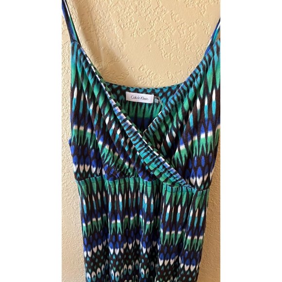 Calvin Klein spaghetti strap Maxi Dress Sz 8 - Picture 2 of 7